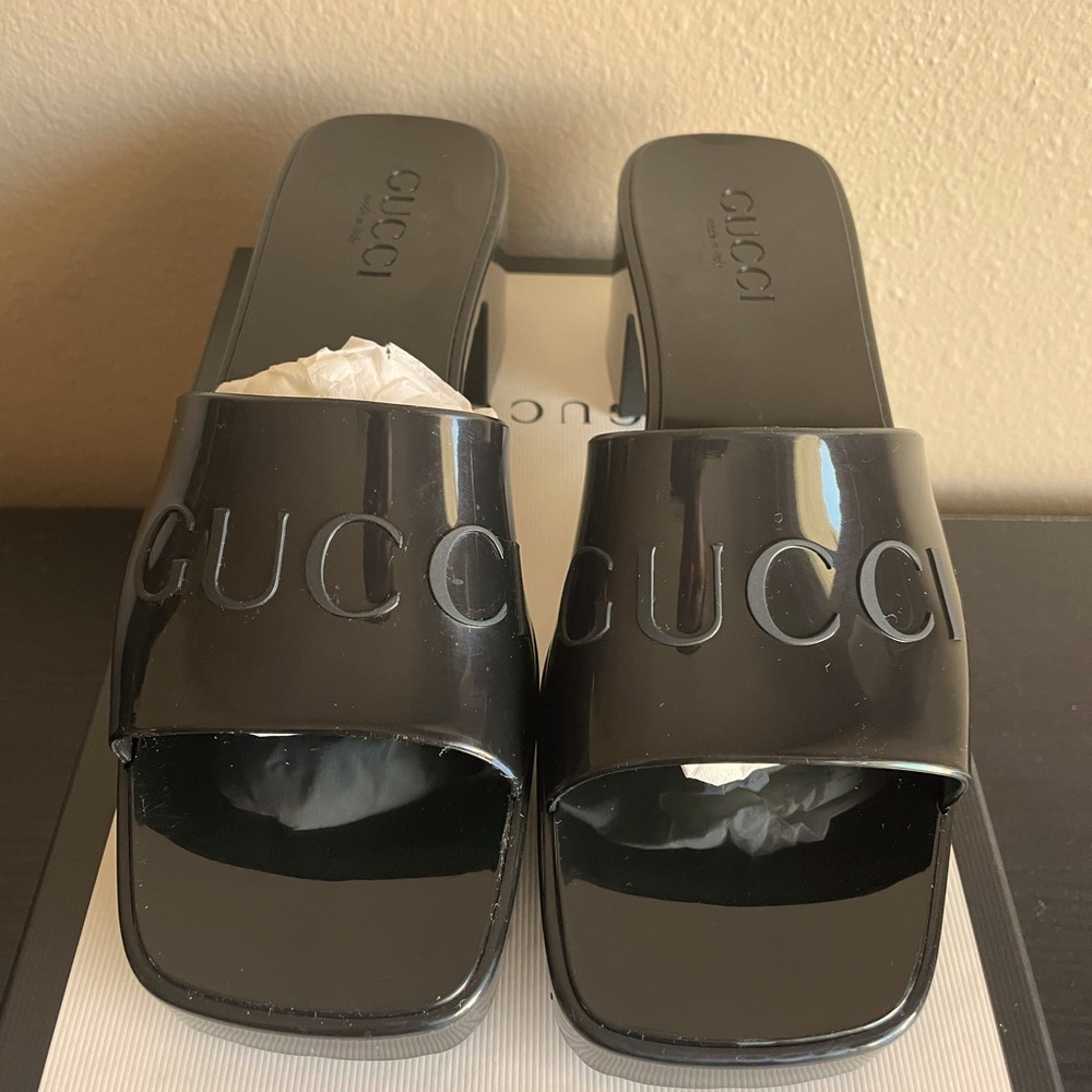 Gucci Women's Rubber Slide Sandals